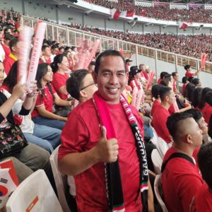 Raja demo Aliansyah dan Rekan Saksikan Langsung Duel Indonesia versus Jepang di GBK