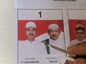 Dukung Pemekaran Kabupaten Gambut Raya, Aspihani Coblos Paslon No. Urut 1 Saidi Mansyur – Said Idrus di Pilkada Banjar 2024